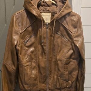 Sound & Matter Brown Hooded Jacket